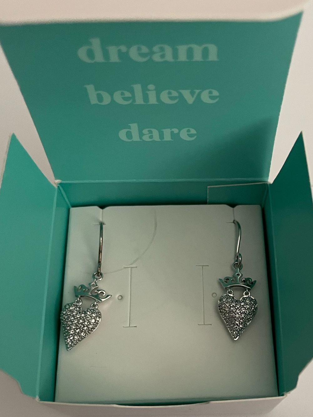 Disney Princess x Origami Owl Princess Heart Drop Earrings (**Retired Item**) - Picture 2 of 4